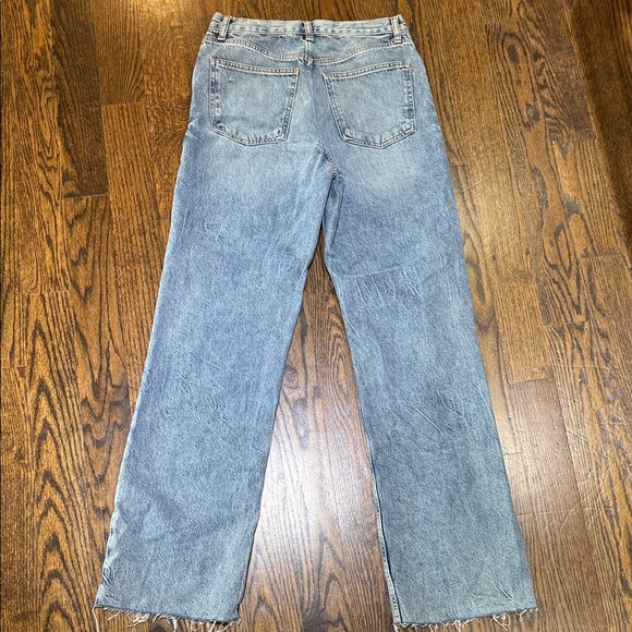 Zara Blue Flare & Wide Leg Jeans - Picture 6 of 11